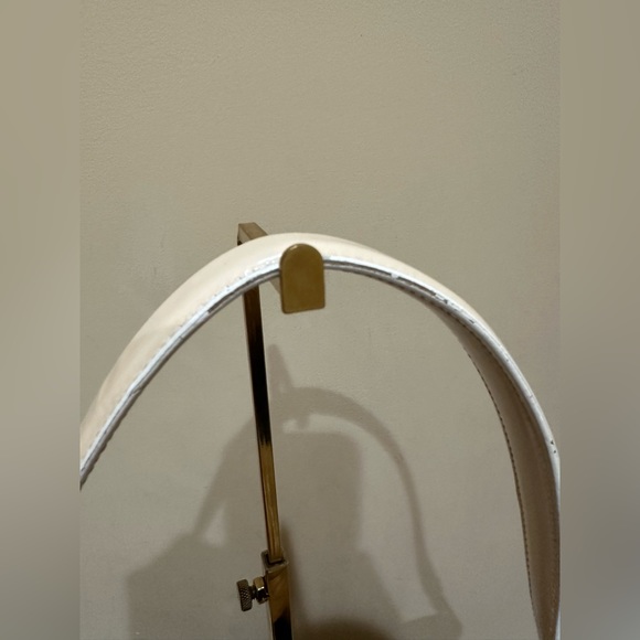 GUCCI Sherry Line Shoulder Bag Canvas Patent leather White - Picture 3 of 12